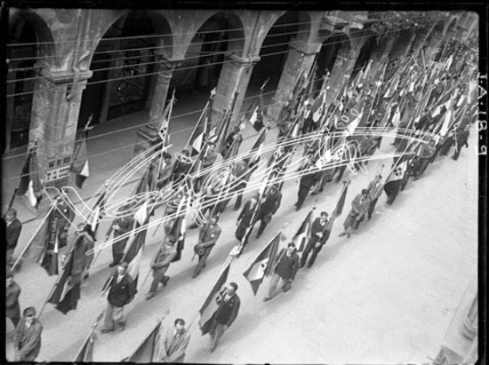 Corpus Domini : processione. lastra di vetro - negativo bianco e nero fto mm 90x120