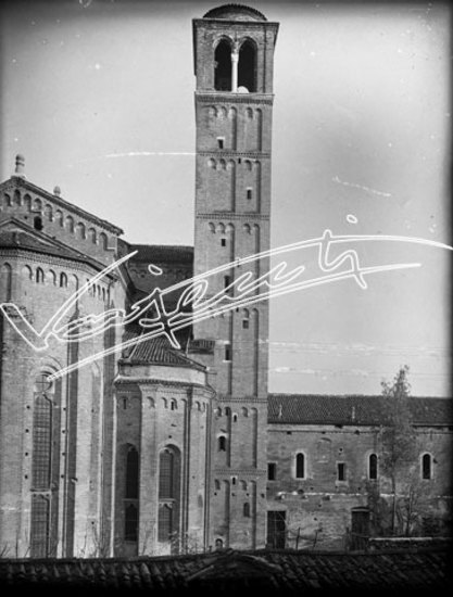 Chiesa di San Lorenzo. lastra di vetro - negativo bianco e nero fto mm 130x180
