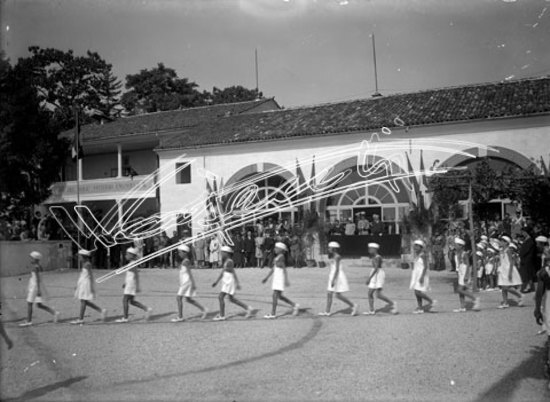 Casa del Sole. lastra di vetro - negativo bianco e nero fto mm 130x180