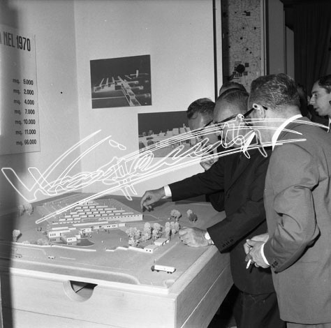 Fiera di Vicenza 1969 : Mostra dell`Oreficeria: Inaugurazione. Pellicola - negativo bianco e nero fto mm 60x60