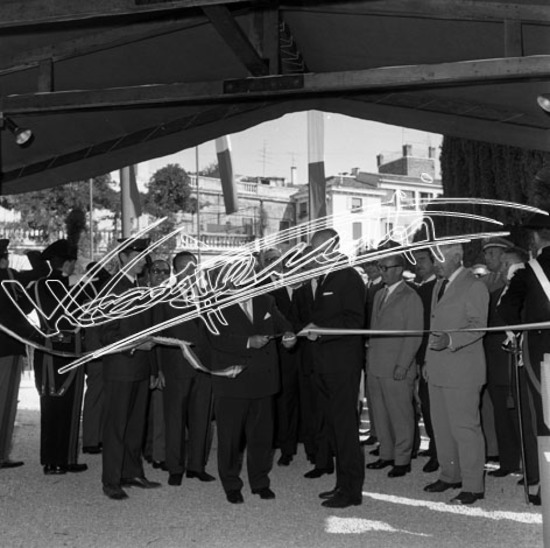 Fiera di Vicenza 1968 : Mostra dell`Oreficeria: Inaugurazione. Pellicola - negativo bianco e nero fto mm 60x60