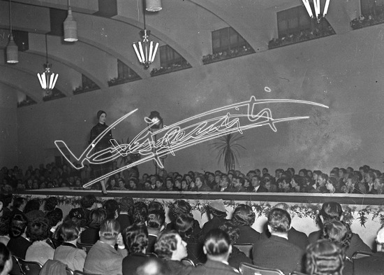 Fiera Campionaria di Vicenza 1952: Moda. lastra di vetro - negativo bianco e nero fto mm 90x120