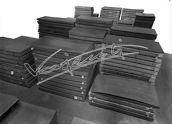 Smalteria Metallurgica Veneta. Lastra - negativo bianco e nero f.to mm 130x180