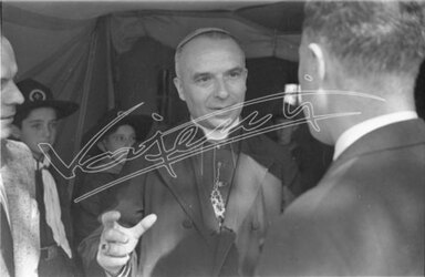 Fiera Campionaria di Vicenza 1946 Visita di Carlo Zinato Vescovo di Vicenza 