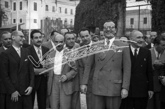 Fiera Campionaria di Vicenza 1949: Ivan Matteo Lombardo. Pellicola - negativo bianco e nero f.to mm 24X36
