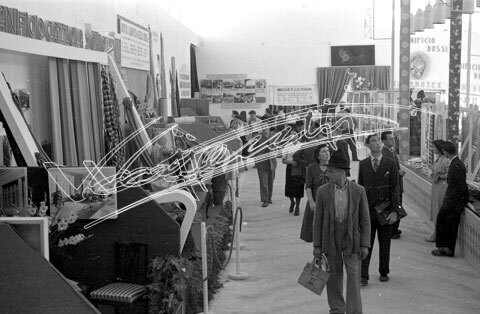 Fiera Campionaria di Vicenza 1946 : Pubblico. pellicola - negativo bianco e nero fto mm 24X36