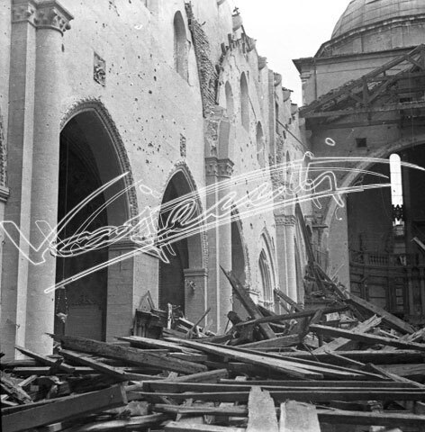 Cattedrale di Vicenza : Restauro 1945-1950. pellicola-negativo bianco e nero-24X24
