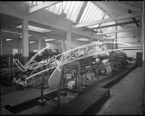 Demanio Acque di Recoaro. lastra di vetro - negativo bianco e nero fto mm 240X300