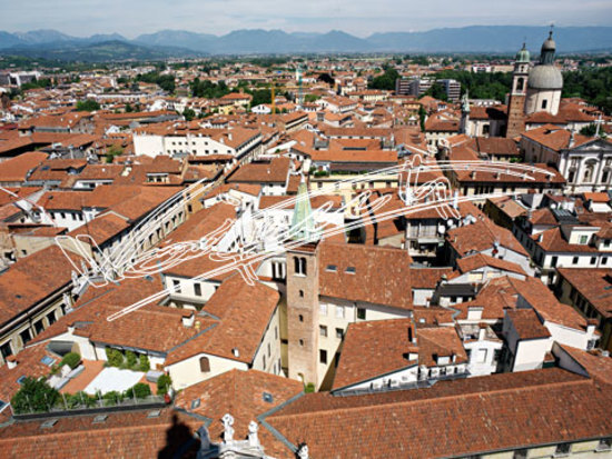 Vicenza : Panoramica dalla Torre Bissara. digitale colore 63 MB