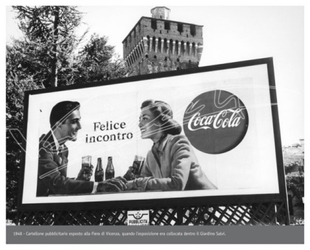 Fiera Campionaria di Vicenza 1950 Cartellone pubblicitario Coca Cola Fiera Campionaria di Vicenza 1950 Cartellone pubblicitario Coca Cola