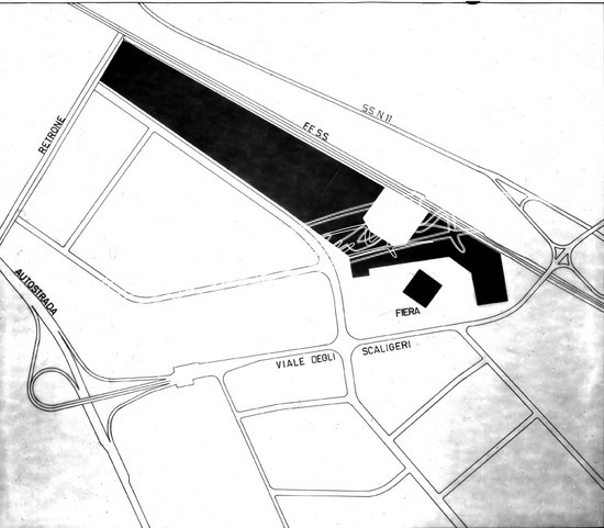 Fiera di Vicenza 1969: Immobiliare Ente Fiera. Pellicola - negativo bianco e nero fto mm 180X240
