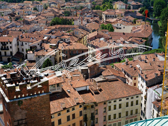 Vicenza : Panoramica dalla Torre Bissara. digitale colore 63 MB