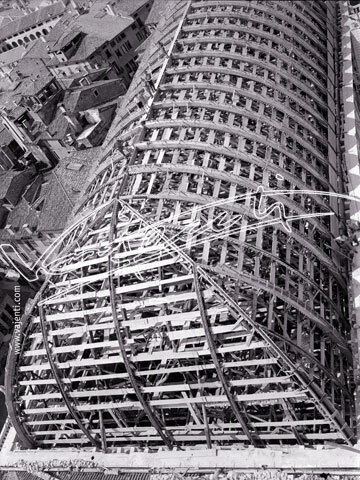 Basilica Palladiana : restauro 1947-1951. lastra di vetro - negativo bianco e nero fto mm 180x240