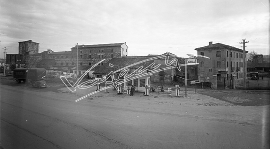 Porta Santa Croce. Lastra di vetro - negativo bianco e nero - f.to mm 180x240