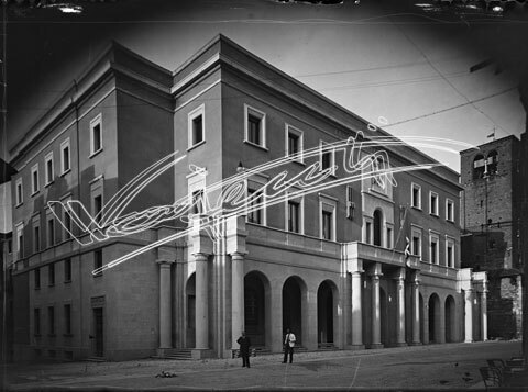 Regie Poste e Telegrafi. lastra di vetro - negativo bianco e nero fto mm 130x180