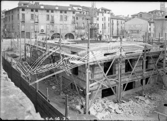 Regie Poste e Telegrafi. lastra di vetro - negativo bianco e nero fto mm 130x180