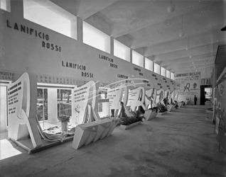 Fiera Campionaria di Vicenza 1948 Stand Lanificio Rossi Fiera Campionaria di Vicenza 1948 Stand Lanificio Rossi