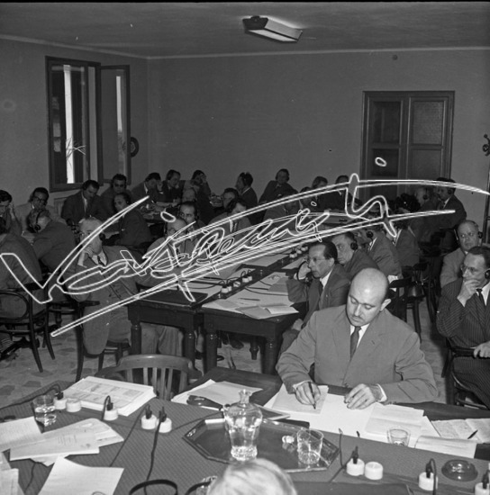 Fiera Campionaria di Vicenza 1955. Pellicola - negativo bianco e nero fto mm 60x60