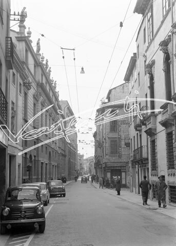 Vicenza : Corso Fogazzaro. pellicola - negativo bianco e nero fto mm 90x120
