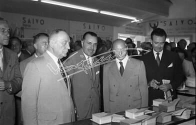 Fiera Campionaria di Vicenza 1954 Mario Scelba Ministro 