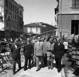 Fiera Campionaria di Vicenza 1946 Visita del Senatore Pietro Campilli
