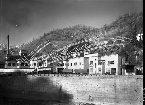 Demanio Acque di Recoaro. lastra di vetro - negativo bianco e nero fto mm 180x240