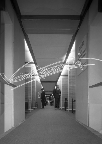 Fiera Campionaria di Vicenza 1963 : Padiglione. Pellicola - negativo bianco e nero f.to mm 90X120