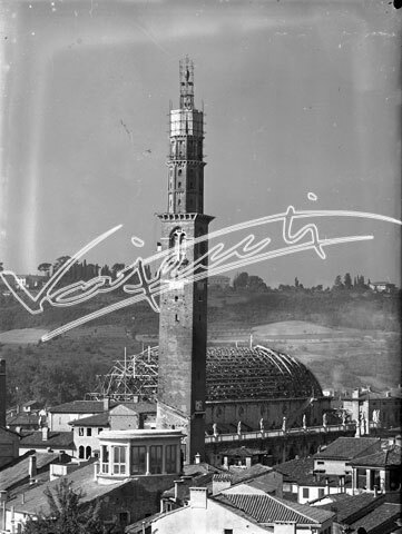 Basilica Palladiana : restauro 1947-1951. lastra di vetro - negativo bianco e nero fto mm 12X16
