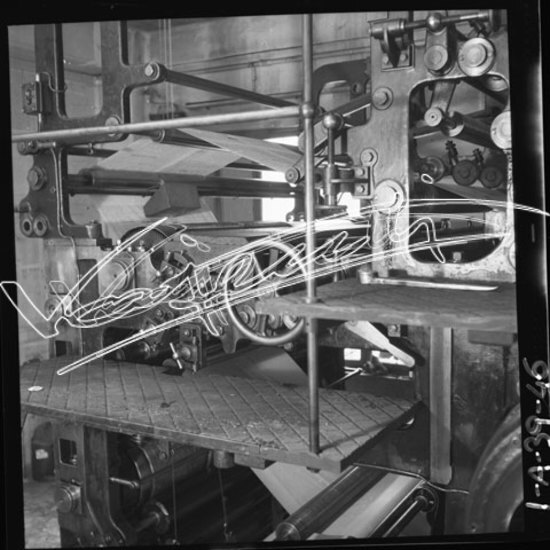 Il Giornale di Vicenza : Tipografia. pellicola - negativo bianco e nero fto mm 60x60