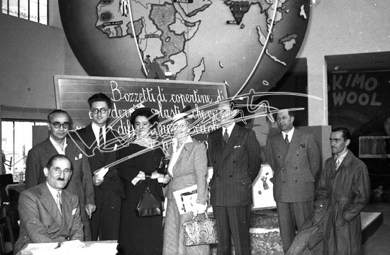 Fiera Campionaria di Vicenza 1949 : Segretariato Internazionale della Lana. Pellicola - negativo bianco e nero f.to mm 24X36