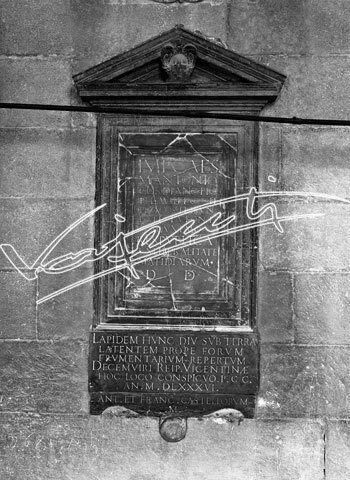 Basilica Palladiana : restauro 1947-1951. lastra di vetro - negativo bianco e nero fto mm 180x240