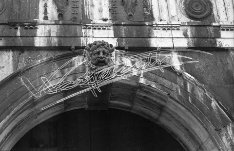 Basilica Palladiana. pellicola - negativo bianco e nero fto mm 60x90