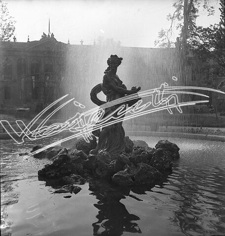 Fiera Campionaria di Vicenza 1946 : Giardino Salvi. pellicola - negativo bianco e nero fto mm 60X60