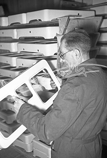 Smalteria Metallurgica Veneta. Pellicola - negativo bianco e nero - f.to mm 60x90