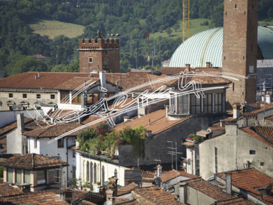 Panoramica di Vicenza : dal campanile di Santa Corona.. digitale colore 63,5 MB
