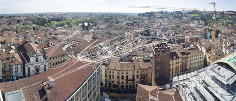 Vicenza : Panoramica dalla Torre Bissara. digitale colore 63 MB