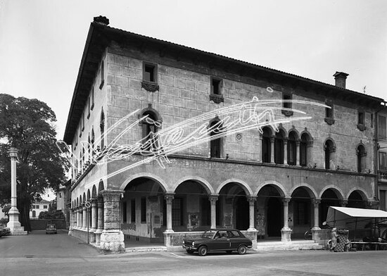 Palazzo Magrè - Angaran. pellicola - negativo bianco e nero fto mm 100x120