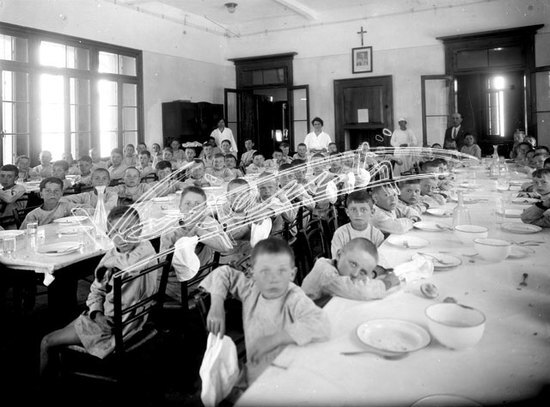 Colonia Alpina Umberto I. lastra di vetro - negativo bianco e nero fto mm 180x240