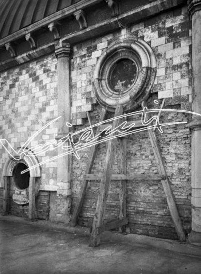 Basilica Palladiana : restauro 1947-1951. lastra di vetro - negativo bianco e nero fto mm 180x240