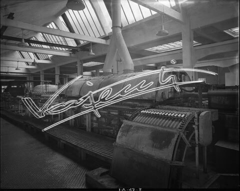 Demanio Acque di Recoaro. lastra di vetro - negativo bianco e nero fto mm 240X300