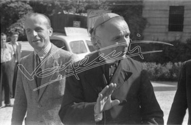 Fiera Campionaria di Vicenza 1946 Visita di Carlo Zinato Vescovo di Vicenza 