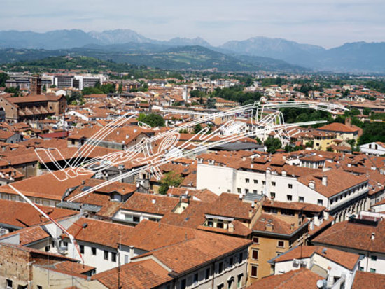 Vicenza : Panoramica dalla Torre Bissara. digitale colore 63 MB