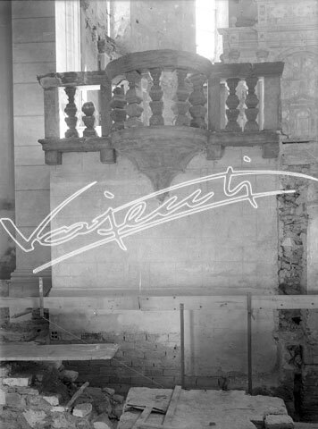 Cattedrale di Vicenza : Restauro 1945-1950. lastra di vetro - negativo bianco e nero fto mm 180x240