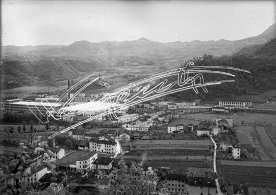 Lanificio Gaetano Marzotto. lastra di vetro - negativo bianco e nero fto mm 130x180