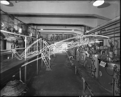 Demanio Acque di Recoaro. lastra di vetro - negativo bianco e nero fto mm 240X300