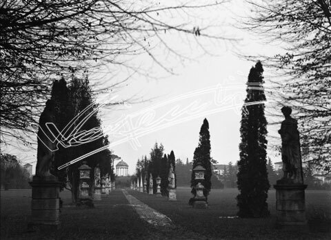 Parco Querini : Tempietto Ionico. pellicola - negativo bianco e nero fto mm 90x120