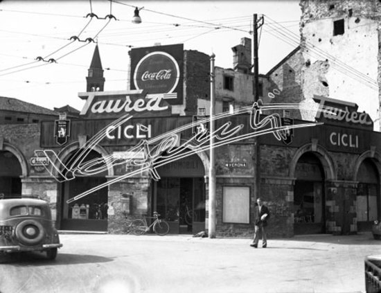 Palazzo del Territorio. lastra di vetro - negativo bianco e nero fto mm 90x120