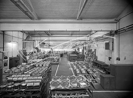 Smalteria Metallurgica Veneta. Lastra di vetro - negativo bianco e nero - f.to mm 130x180