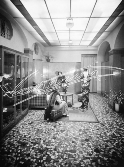 Vesta : Atelier di alta moda. lastra di vetro - negativo bianco e nero fto mm 210x270