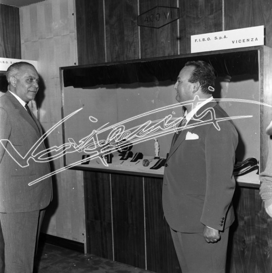 Fiera Campionaria di Vicenza 1964 : Inaugurazione. Pellicola - negativo bianco e nero fto mm 60x60